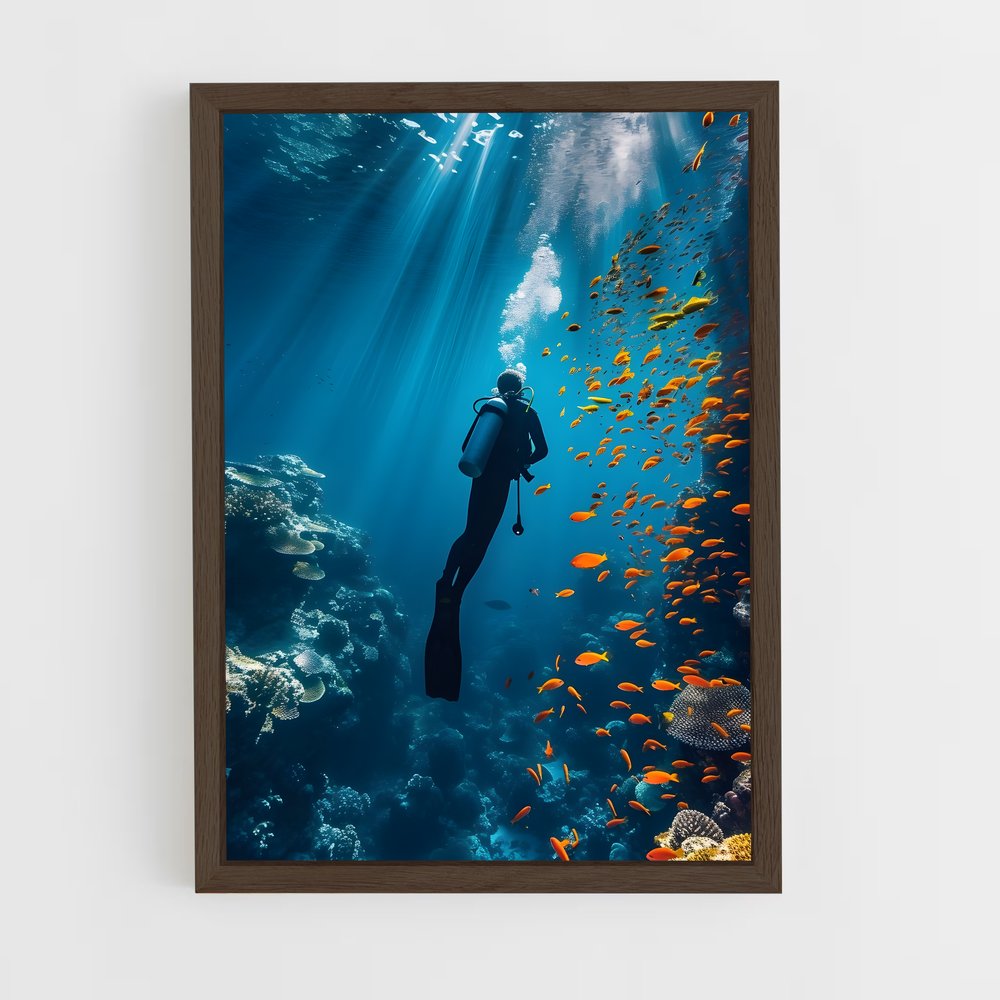 Poster Scuba diving – affiche Plongée sous-marine (vue 5)